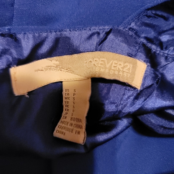 FOREVER 21  ROYAL BLUE COCKTAIL DRESS/SIZE SMALL - Picture 11 of 16